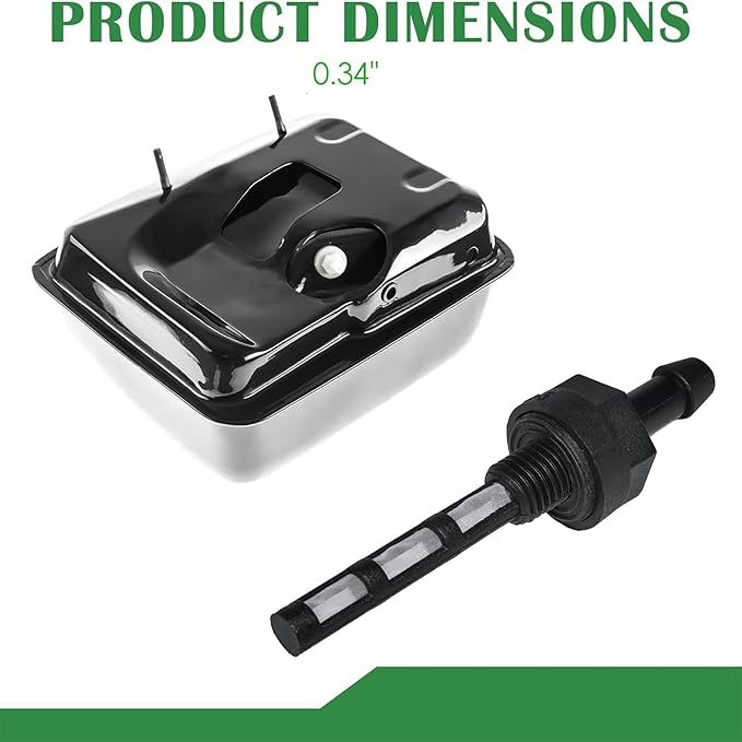 951-10651 Gas Fuel Tank Nipple Outlet Line Screen Replacement for Craftsman for Troy Bilt MTD Snow Blower Thrower Garden Tiller Guel Tank 208cc 357cc Part number 951-10651 95110651(2PCS)