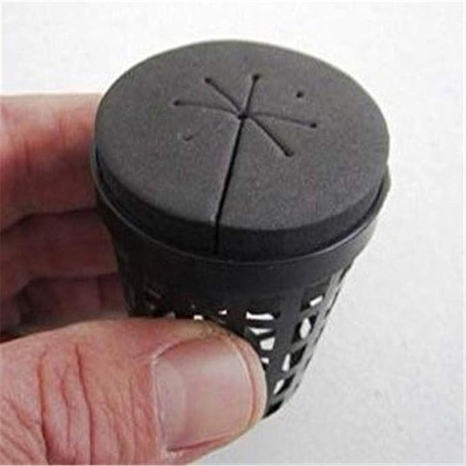 50 Pack Cloning Collars Inserts Premium Grade Foam, DIY Foam Cloner Inserts, Spoke Design Cloning Collar Inserts Hydroponic Tower Aero Garden Pods, Ideal for Net Pots, Aeroponics