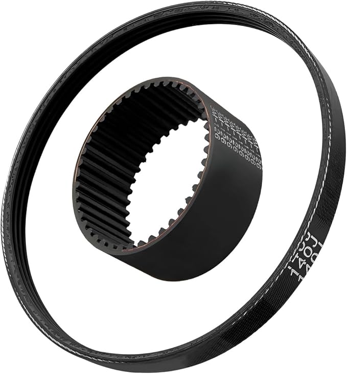 Drive Belt Kit Fit for Earthwise Electric Snow Shovel SN70016 SN74014 Snow Shovel Drive Belt Kit Includes Large Auger Belt and Small Motor Toothed Drive Belt