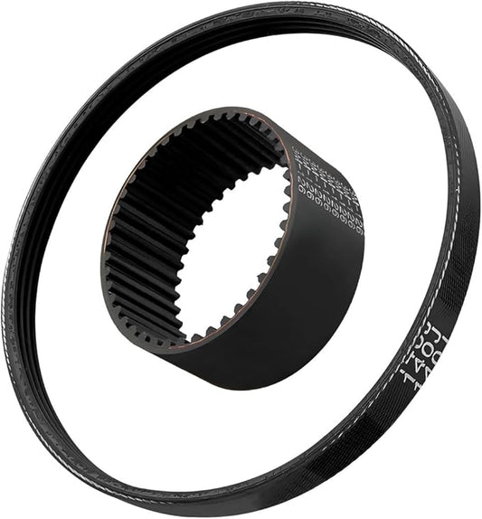 Drive Belt Kit Fit for Earthwise Electric Snow Shovel SN70016 SN74014 Snow Shovel Drive Belt Kit Includes Large Auger Belt and Small Motor Toothed Drive Belt