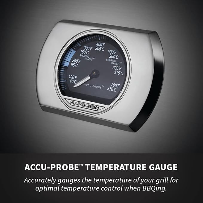 Napoleon PRO500RSIBNSS-3 Prestige PRO 500 RSIB Natural Gas Grill, sq.in, Stainless Steel