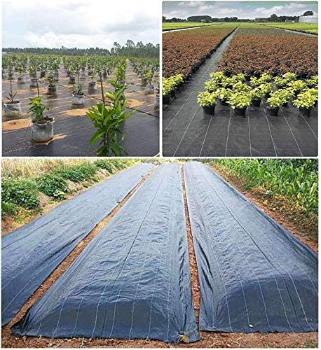 ZXMOTO Weed Barrier 6FT x 100FT Heavy Duty Weed Barrier Landscape Fabric with 20 U-Shaped Pins,3.2oz Weed Block Gardening Mat Weed Control Cloth