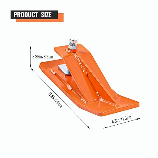 Doppy 2Pcs Tractor Bucket Protector, Ski Edge Protector, Bucket Edge Anti-Skid Device, for Snow Leaves Removal Spreading Gravel