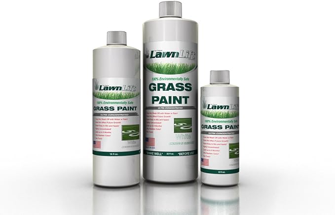 Lawnlift Ultra Concentrated (White) Grass Paint 64oz. = 1.5 Gallons of usable Product.