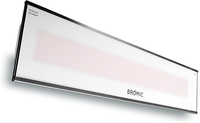 Bromic Platinum Smart Heat Marine 4500W Electric Patio Heater - Radiant Infrared, 208V, White Finish - BH3622007
