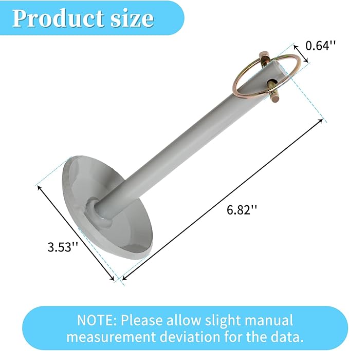 5/8" Snow Plow Blade Skid Shoes with Lynch Pins, Snowplow Heavy Duty Replacement Parts Compatible with Moose ATV UTV, 2 Pack