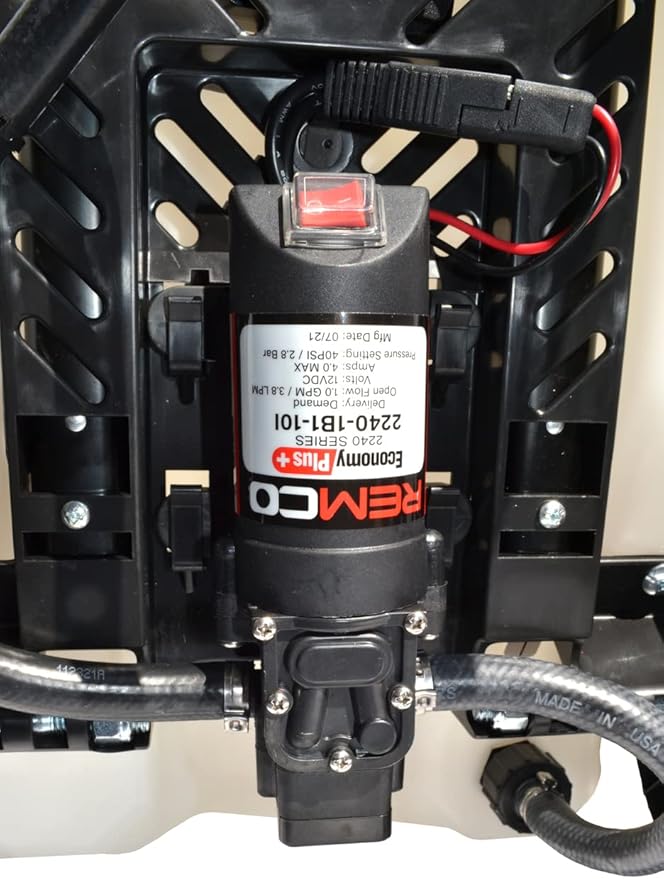 Workhorse Sprayers LG05SSG2 Rechargeable Spot Sprayer - White Portable Sprayer with Wheels, Vertical & Horizontal Stream Range, 5 Gallon Tank. Garden Sprayer