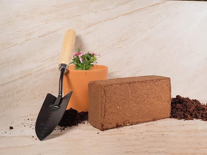 Coco Coir for Plants 2-Pack – 2.4 Gallons Compressed Coconut Coir Bricks, 1.5 lb. Low EC, pH Balanced Coco Peat for Indoor & Outdoor Gardening, Potting Soil, Indoor Plant Soil