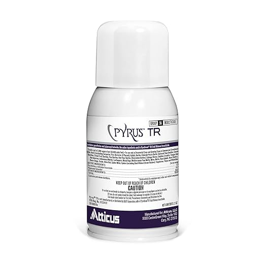 Atticus Pyrus TR Greenhouse Fogger (2oz) - Total Release Pyrethrin Insecticide/Miticide - Controls Mites, Thrips, Aphids, Whiteflies, and Fungus Gnats (Packaging May Vary)