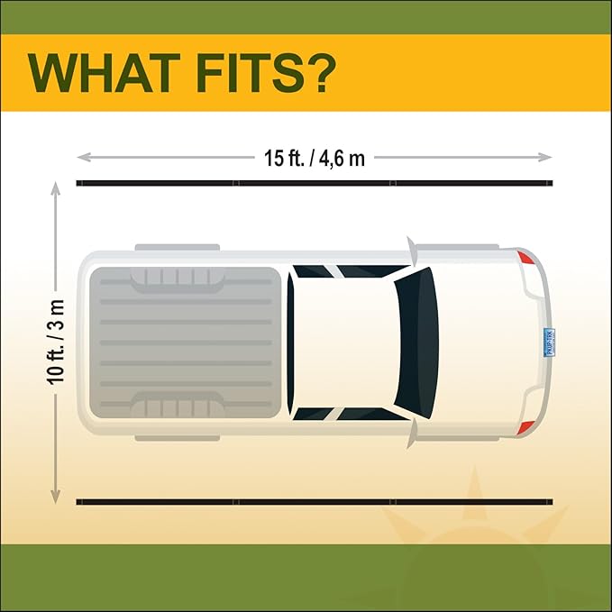 Carport 10 x 15 x 7 ft Charcoal Sturdy All-Steel Heavy Duty Canopy Shelter with Metal Frame for Parking a Car, SUV, Truck, Boat, Motorcycle, and Other Vehicles Outdoor in Your Driveway
