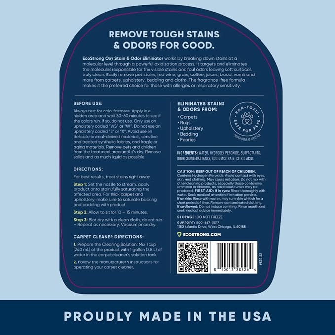 Pet Carpet Cleaner | Works Faster and Better than Pet Enzyme and Orange Based Solutions | Best Carpet Cleaner Spray for Pet, Dog, Cat Urine Stains and More (160 Fl Oz)