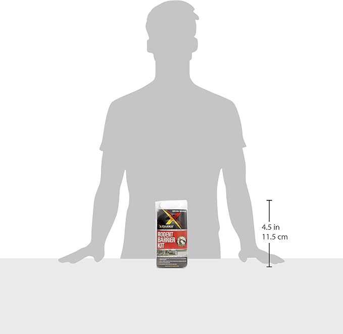 Xcluder Rodent Control Fill Fabric, Large DIY Kit with Inspection and Fit Tool, Stainless Steel Wool, Stops Rats and Mice
