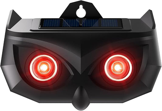 Solar Animal Repeller-Nocturnal Coyote Deterrent with Upgraded Frequency Flashing Lights-Waterproof Deer Repellent Device for Raccoon Fox Skunk-Predator Lights for Chicken Coop Farm Yard Garden (1)