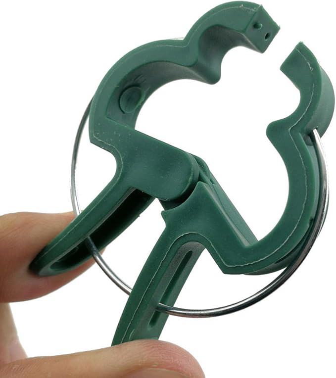 Plant Support Clips, 80 PCS Gentle Flower Plant Clamps for Supporting Vine Climbing Plants Plant Clips Garden Clips for Tomato Cage 2 Sizes in one Pack
