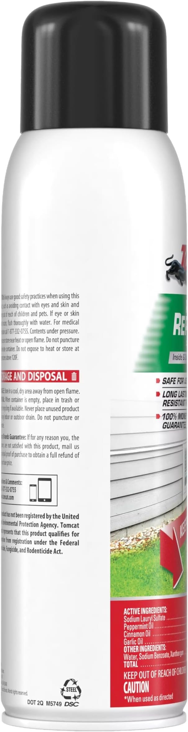 Tomcat Rodent Repellent for Indoor and Outdoor Mouse and Rat Prevention, Continuous Spray, 14 oz.