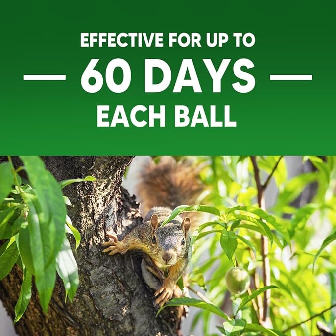 Squirrel Repellent Outdoor, Chipmunk Repellent for Attic/Garden/Bird Feeder/Yard/Car, Squirrels Deterrent, Keep Chipmunks Away, Safe Around People, Pets & Plants-8P