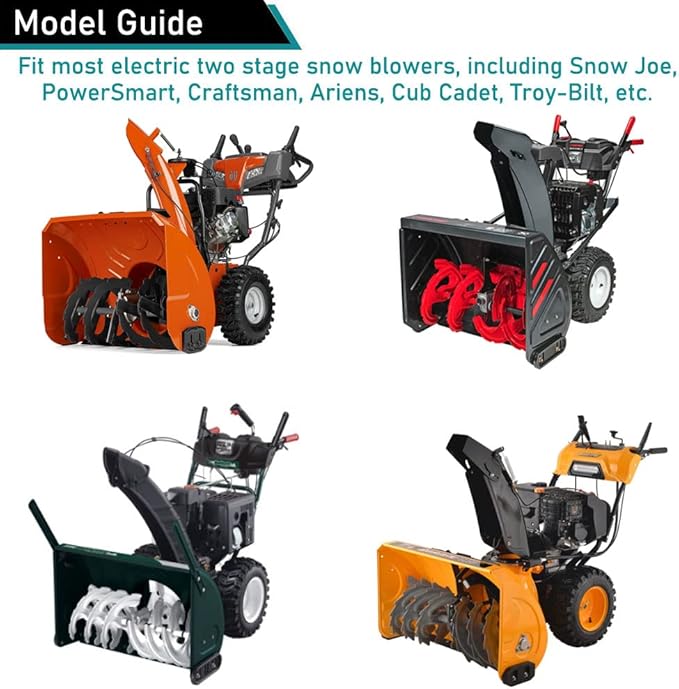 ZJYWSCH Snow Blower Cover for Outside Snow Thrower Cover Outdoor Two Stage Snowblower Cover Waterproof 600D Heavy Duty Universal Size 51.2" L x 33" W x 40.2" H