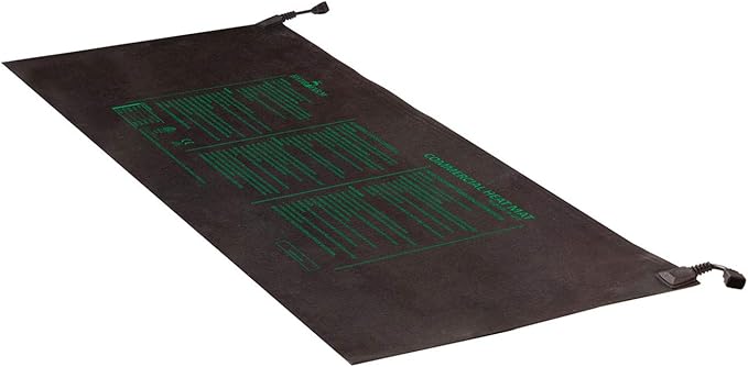 JUMP START MTMDA Jump Start Commercial Seedling Heat Mat Modular Add-on, 60" x 21", 140, 60x21, Black
