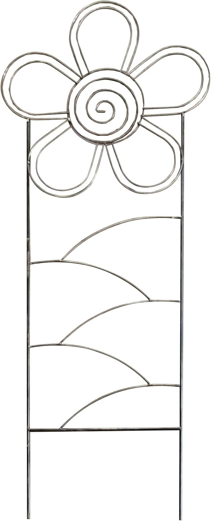 Arifaro Metal Garden Trellis 56″High (Pack of 4) Plant Trellis for Climbing Plants, Outdoor/Indoor Sturdy Plant Trellis for Climbing Vines, Flowers & Garden Plants (Floral)