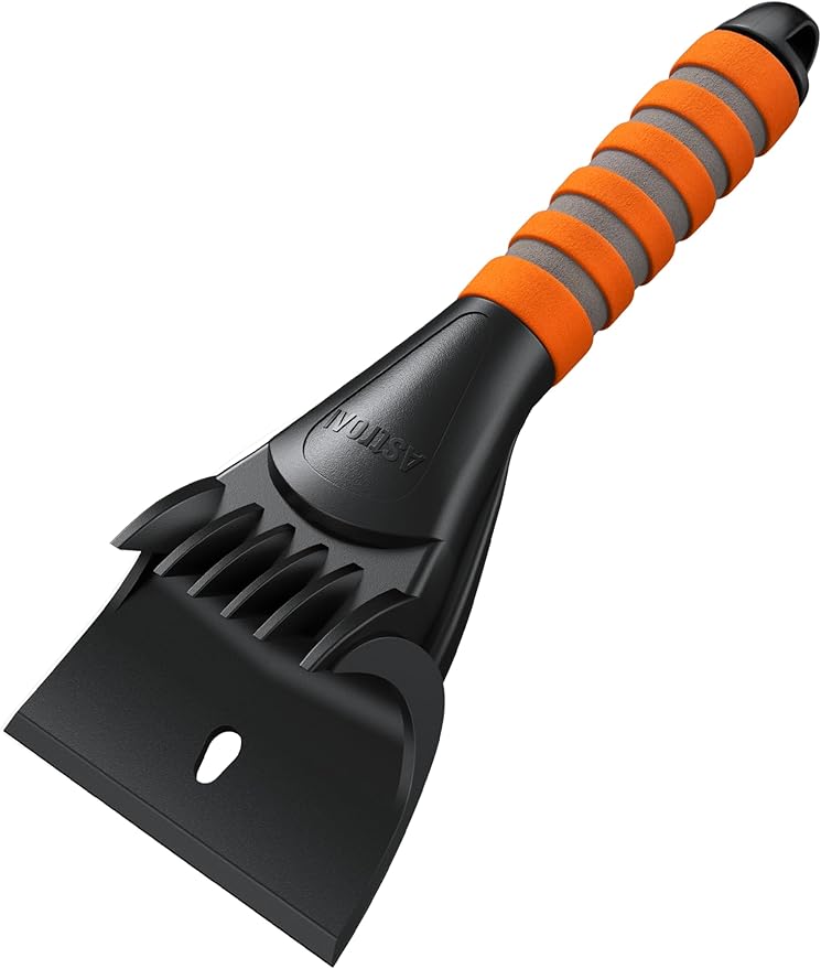 AstroAI Ice Scraper for Cars and Small Trucks - Dang Near Indestructible Ice Scrapers for Car Windshield from Scrape Frost and Ice