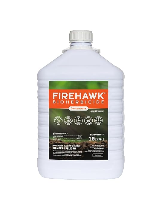 FireHawk™ Bioherbicide Concentrate 1 Gal | Fast‑Acting Alternative Weed Killer | Soil‑Friendly Formula | Makes Up to 21 Gal for Broad‑Spectrum Control
