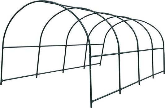 Strong Camel Greenhouse Replacement Frame for 16' X 7' X 7' Larger Hot Garden House , Support Arch Frame Climbing Plants/Flowers/Vegetables (16' X 7' X 7')