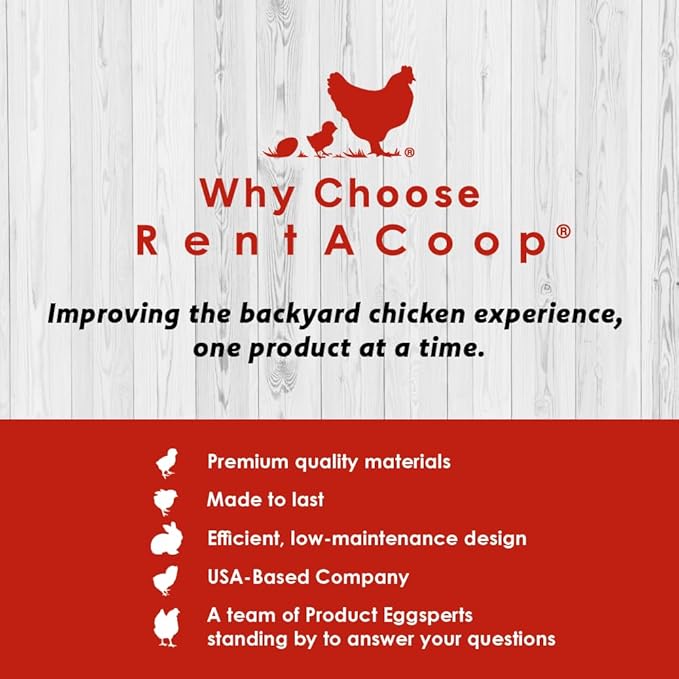 RentACoop Chick2Chicken 2.5lb BPA-Free Single-Port Feeder - Includes Anti-Roost Lid, Slider Port Cover, and Wire Bracket - Suitable for Quail, Pigeons, Doves, Chicks, and Adult Chickens