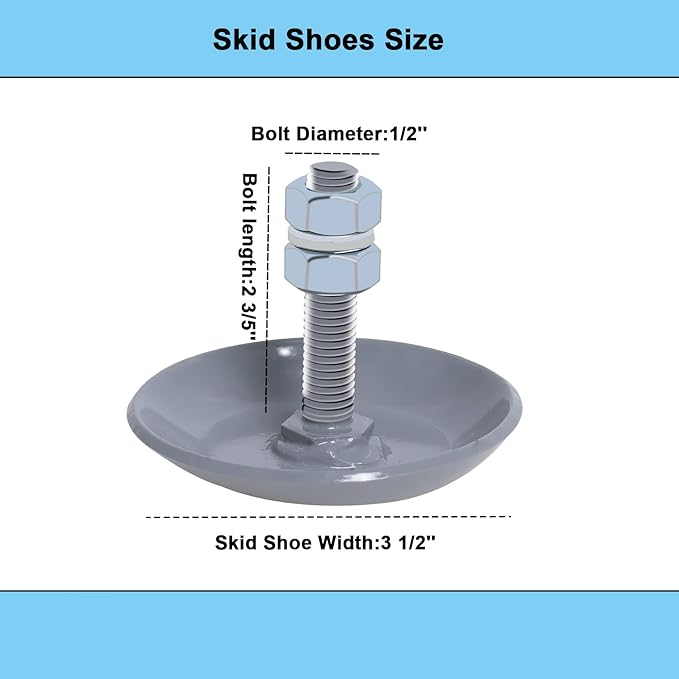 Podoy 2873423 Snow Plow Blade Heavy Duty Skid Shoes Compatible with Polaris Ranger Razor Sportsman Magnum ATV/UTV Replace 2877245