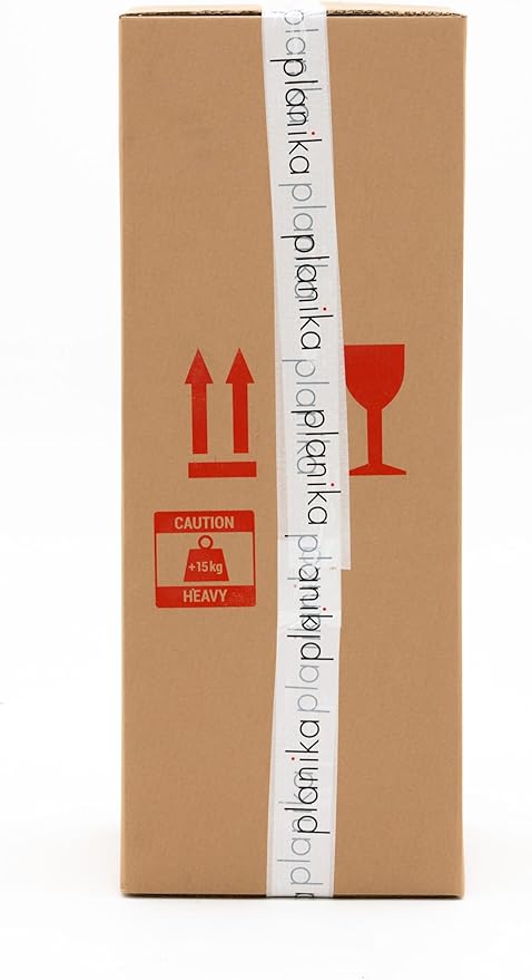 Planika BINO Outdoor Gas Fireplace - Black Fire Column with Glass Shield for Patio or Gardens (Outdoor Cover Incl)