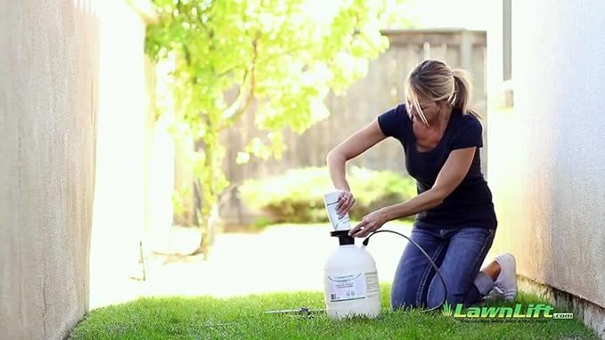 Lawnlift Ultra Concentrated (Green) Grass Paint 64oz. Covers up to 2000 sq feet* Coverage Will Vary depending on Condition of Grass, Sprayer Setting, Dilution Ratio and Desired Shade.