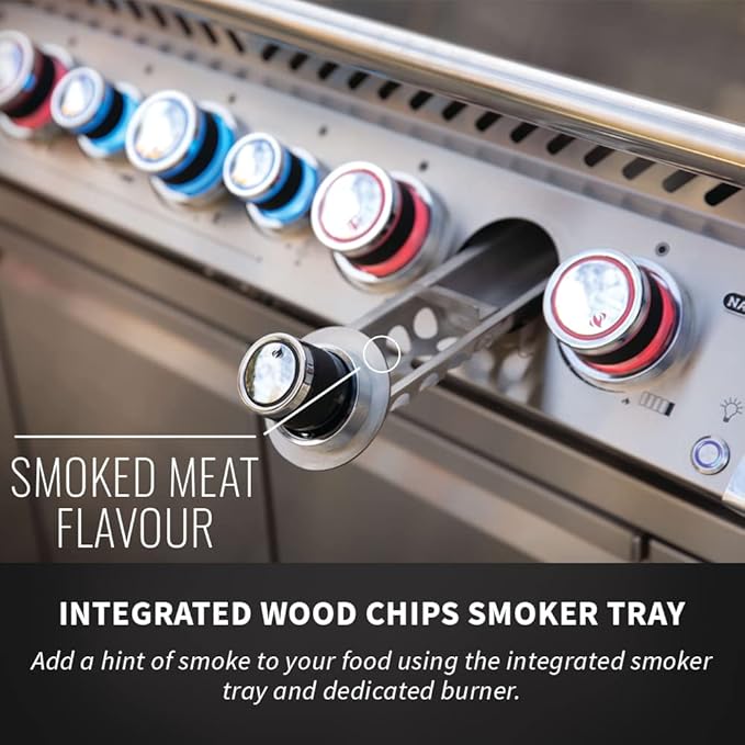 Napoleon PRO665RSIBPSS-3 Prestige PRO 665 RSIB Propane Gas Grill, sq.in. + Infrared Side and Rear Burners, Stainless Steel