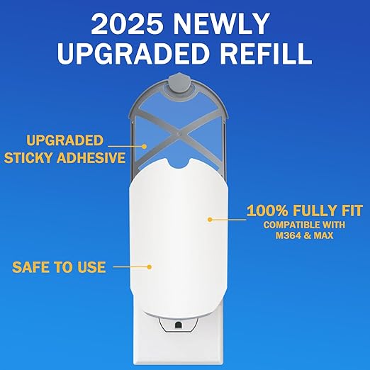 24 Pack Refill Cartridge Compatible with Zevo Plug-in Light Refill M364 M364A and Max, Zeevo Refill, Zebo Cartridge