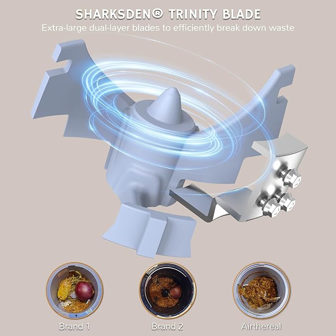 Revive Food-to-Soil System, Odorless Countertop Electric Kitchen Composter, 1-Click Smart Operation, Powerful Sharksden Trinity Blade to Cycle Food Waste into Earth Nutrition