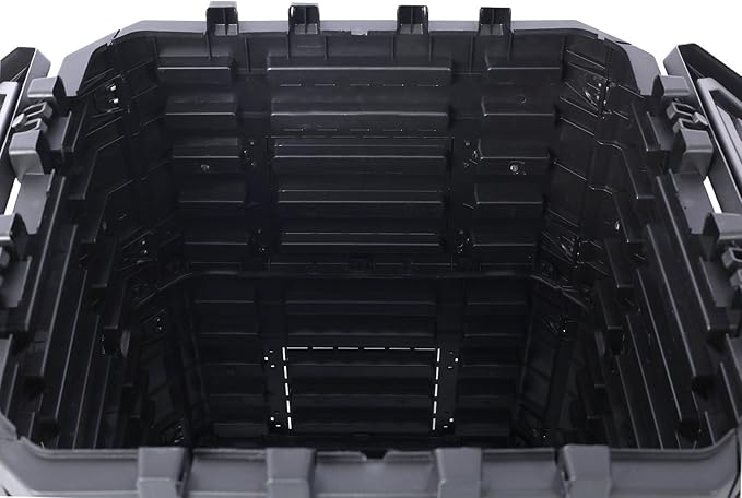 90 Gallon Garden Composter Bin - Premium Recycled Plastic, Large 340 Liter Capacity, Easy Assembly, Lightweight, Aerating Outdoor Compost Box for Fertile Soil