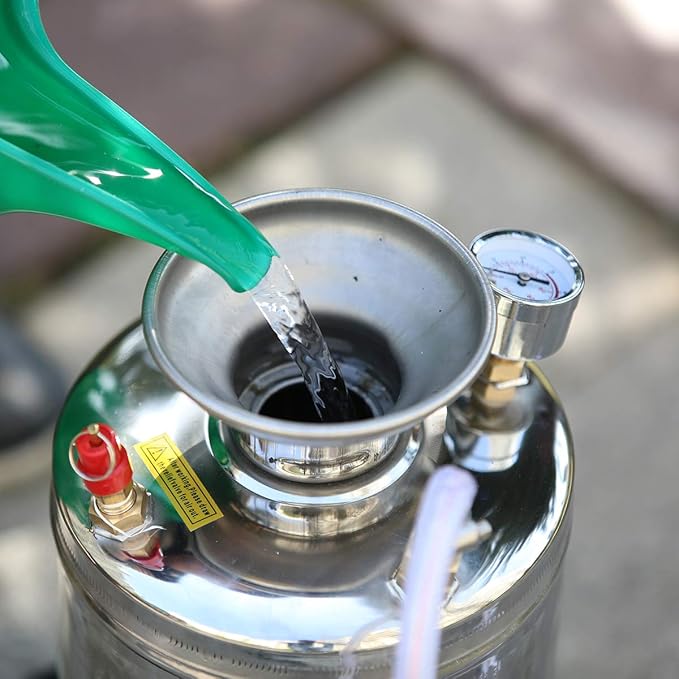 CLICIC 2.5 Gallon Stainless-Steel Sprayer, Professional Backpack Sprayer