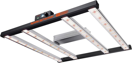 Spider Farmer G3000 Cost-Effective LED Grow Lights 300W, 3x3ft Coverage Full Spectrum Dimmable Bar Style Growing Lamp for Indoor Plants, 2025 2025 Upgraded App Remote Control