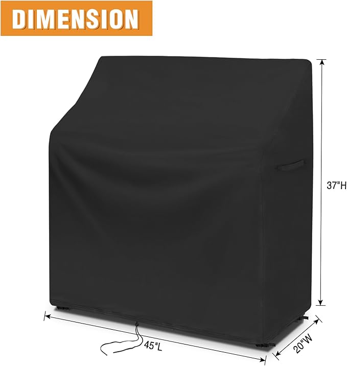 Potting Bench Cover, Waterproof Cover for Yaheetech Outdoor Potting Bench Table 45"x20"x49", Protective Cover for Outdoor Cabinet/Potting Benches for Outside/Garden Table for Planting