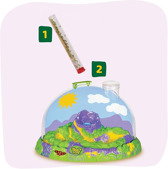 Insect Lore Live Ladybug Growing Kit - Ladybug Land Habitat with 10-15 Live Pink Spotted Ladybug Larvae - Raise, Observe and Release Ladybugs