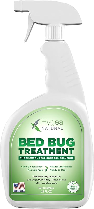 Lice, Mite, and Bed Bug Natural Spray - Child & Pet Friendly - Immediate Results - Stain & Odor Free (24 Ounce)