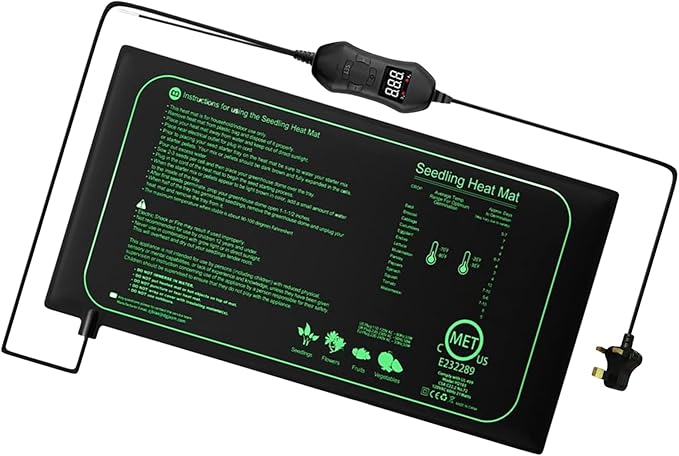 Seedling Heat Mat With Thermostat Temperature Control Waterproof Heating Pad For Plant Indoor Reptiles Warmer
