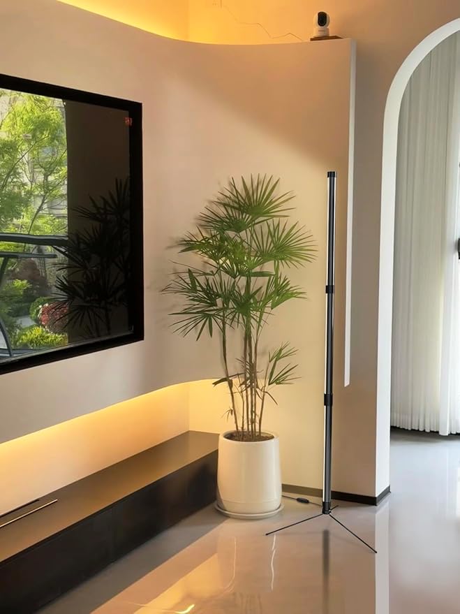 SANSI Vertical Grow Light, T10 Standing Grow Light for Indoor Plants, 55W 144 LEDs Full Spectrum Plant Light 4.34FT Adjustable Three-Stage, 5 Dimming, 4000K, Timer 3/6/12h for Wide Coverage Growth