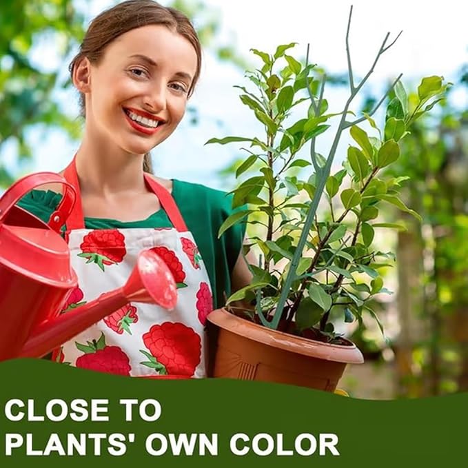 5 Pack Plant Support Stakes, Plants Sticks Supports, Stackable Monstera Plant Support Stakes Tall Holder for Indoor Outdoor, Adjustable Pothos Potted Plants Climber Supports Structures(10PCSB)