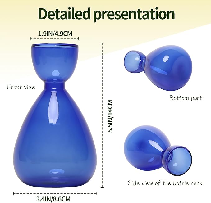 Avocado Vase Avocado Seed Starter Vases Avocado Trees Live Plants Growing kit Glass 2pc