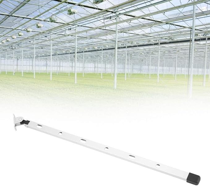 Manual Window Opener Kit, Greenhouse Window Opener with Adjustable Ventilation Aluminum Roof Vent Control Tool Easy Installation Stay Bar Gardening Agriculture Accessories