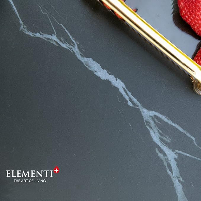 Sofia Marble Fire Pit 39.4" x 39.4" Outdoor Patio Firepit Includes Fire Glass Modern Fire Pits & Outdoor Fireplaces for Garden, Deck, Indoor & Outdoor Heating