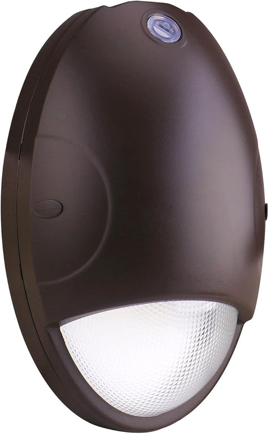 dephen 15W LED Emergency Wall Pack Light with Battery Backup and Photocell, Dusk to Dawn WallPack 3500K/4000K/5000K CCT, 90 Minutes 600Lm Security Lighting Self Test (UL-Listed)