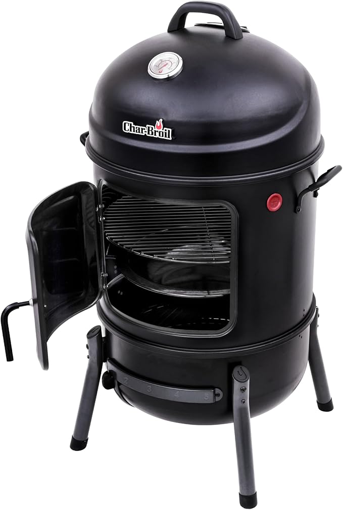 Charbroil® 20" Bullet Charcoal Smoker, Black - 18202076