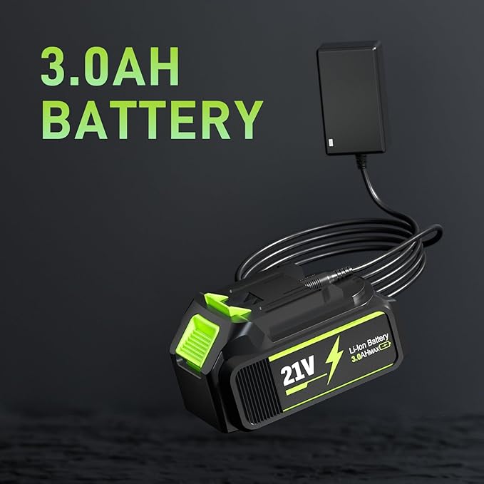 Aokia Leaf Blower, 21V Electric Cordless with Battery and Charger - 6 Speed Mode Handheld Powered Air Blower - Lightweight Leaf for Lawn Care, Patio Cleaning, Blowing Leaves and Dust