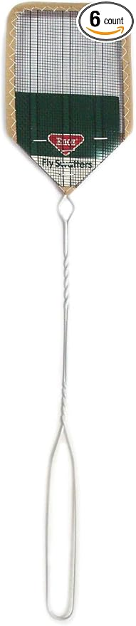 Enoz Wire Mesh Head Flyswatter with Metal Handle (Pack of 3)