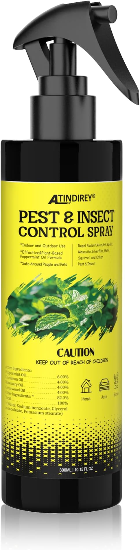 Upgrade Pest & Insect Control Spray,Silverfish Repellent Indoor & Outdoor, Spider & Ant Control for House, Peppermint & Cedar Oil Formula | Plant-Based, Pet-Safe Pest Defense